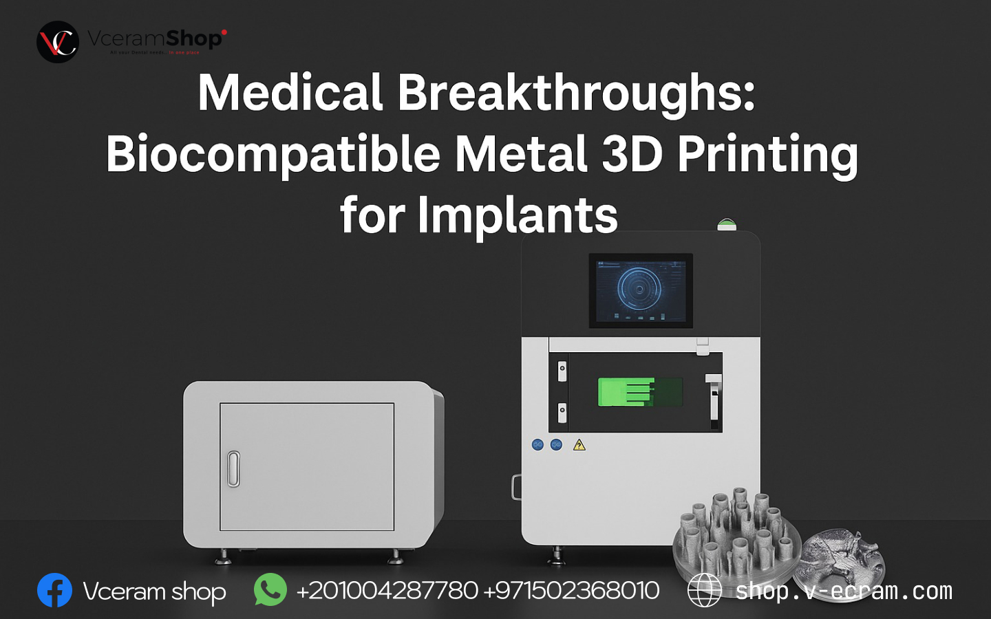 Medical Breakthroughs Biocompatible 3D printer metal for Implant